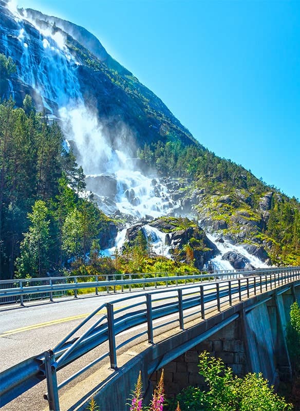 Scenic Summertime Norwegian Fjords